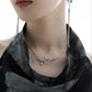 New Chinese Style Silver Wandering Dragon Holding Jade Necklace