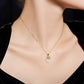 Lotus and Hetian Jade Necklace - 925 Sterling Silver Jewelry Pendant