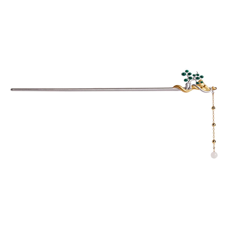 Ethereal and ancient style Jade Spring Rainbow Hairpin