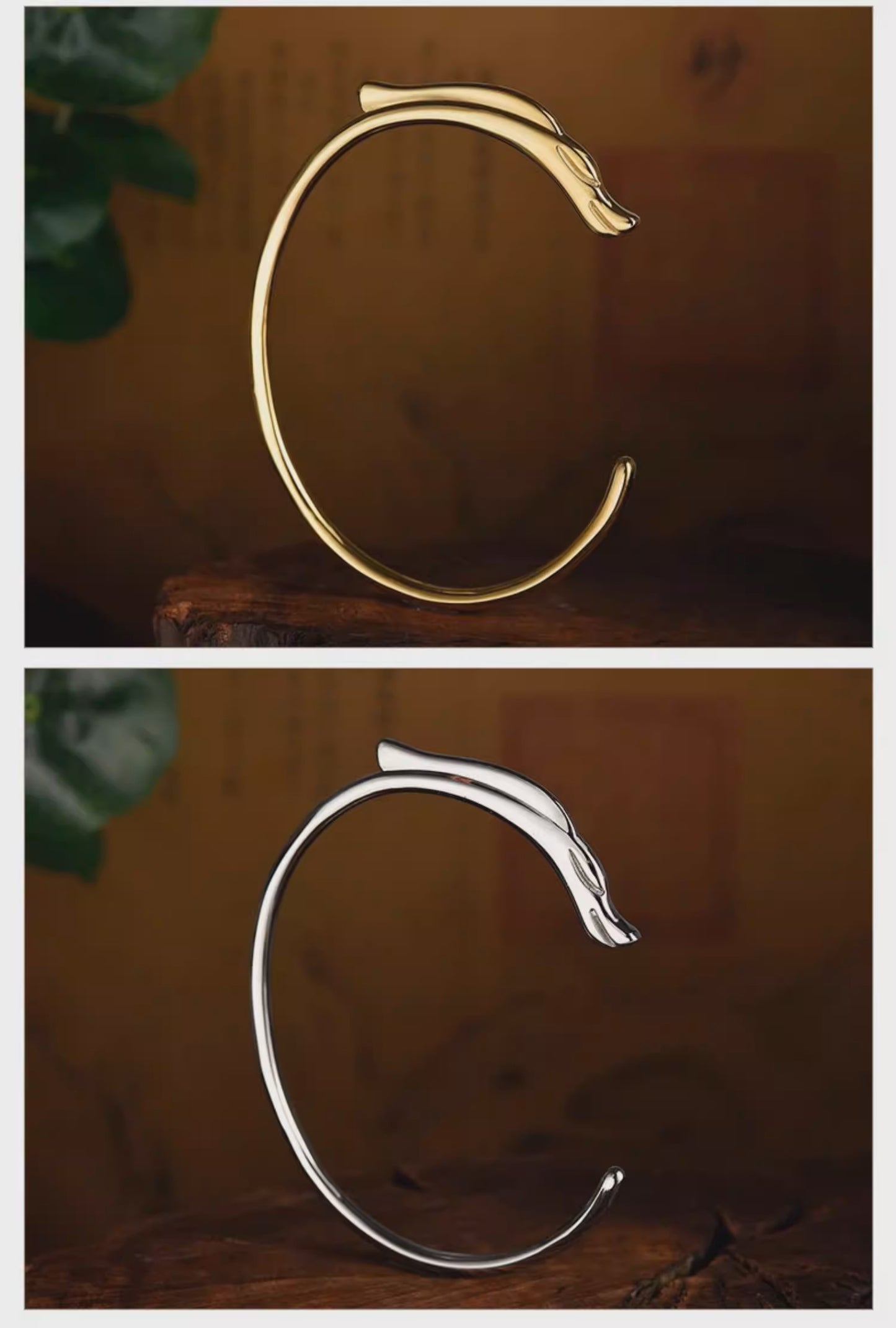 The Chinese Master Loong Jade Dragon Bracelet - Open Style Adjustable