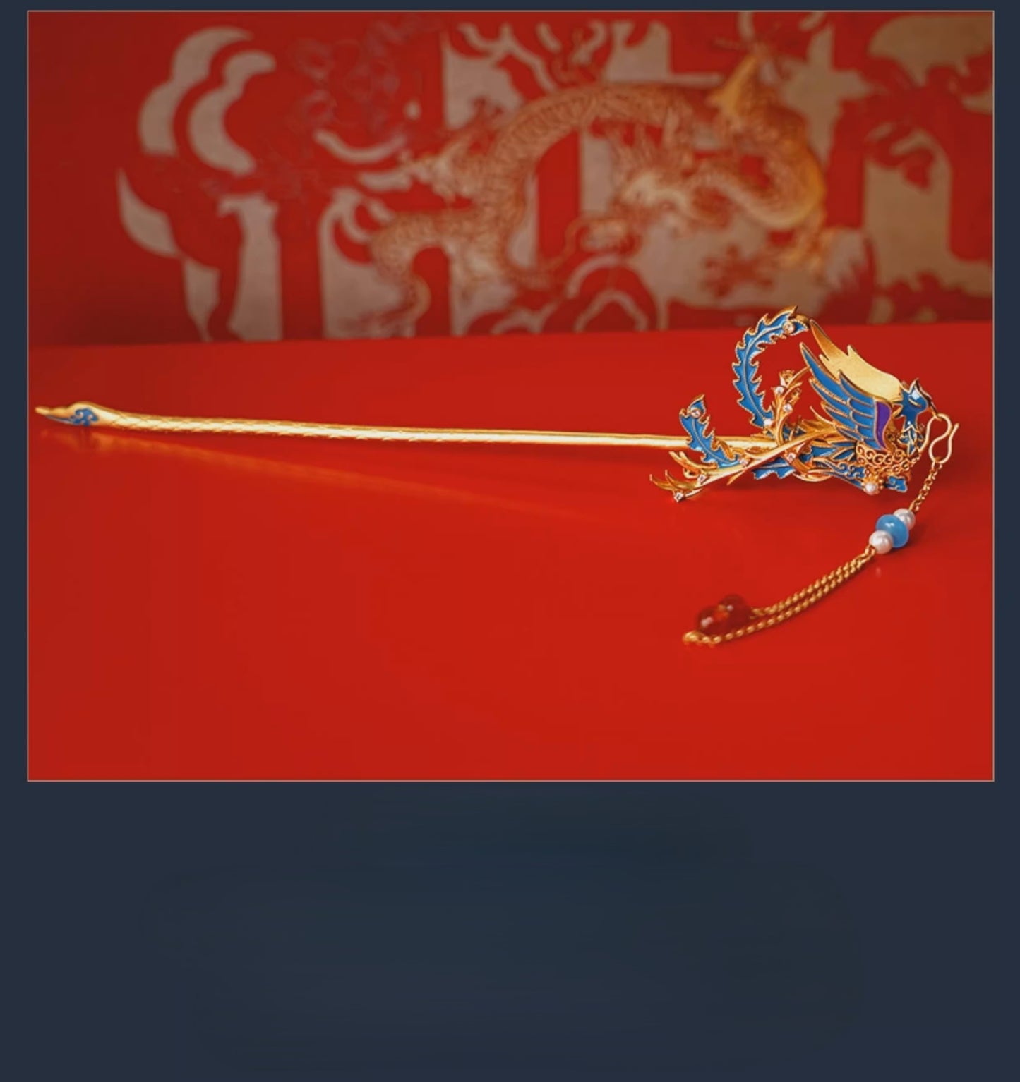 Kowloon Nine Phoenix Crown Phoenix Feather Radiant Hairpin