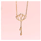 Lotus Flower Jewelry Set - Antique Style Earrings Necklace Bracelet